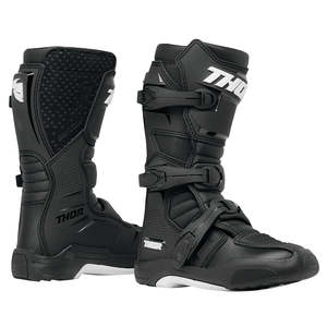 Motocross Boots: THOR BLITZ XR BOOTS YOUTH BK/WH