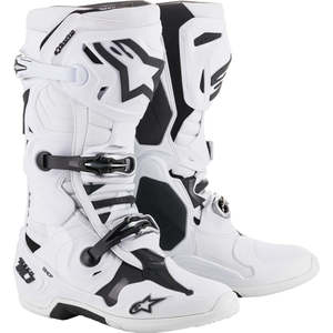 Motocross Boots: Alpinestars Tech-10 MX Boots White