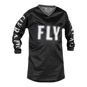 Motocross Jerseys Jackets: Fly Racing F-16 Youth Jersey - Black / White