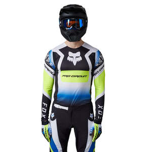 Motocross Jerseys Jackets: FOX PC FLEXAIR FOYL JERSEY [BLACK/WHITE]
