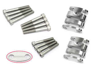 Handlebars Mounts: HANDLEBAR RISERS PSYCHIC FITS 7/8 22MM BARS BY UP TO 35MM