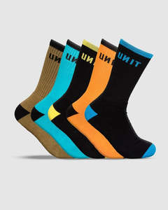 Adult Socks: React Bamboo Hi Lux Socks - 5 Pack