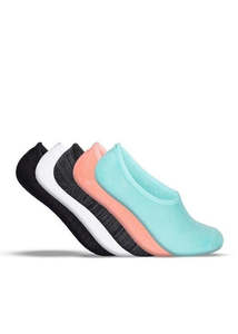 LADIES SOCKS - NO SHOW - 5 PACK - STAPLE