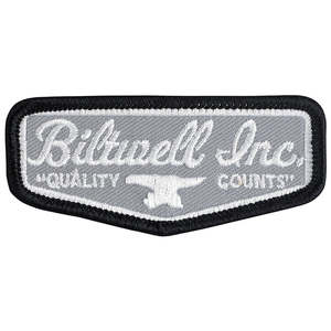 BILTWELL PATCH 3" [SHIELD GREY/BLACK/WHITE] 7.6CM