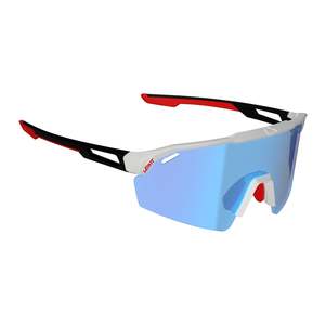 Sunglasses: Leatt SpeedViz Lite Sunglasses - Blue / White Iriz Cryztal Blue 10 VLT