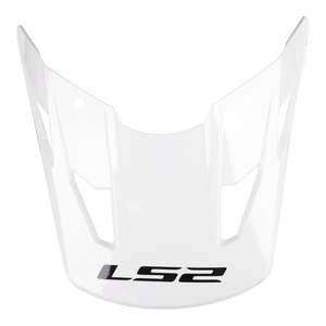 Motorcycle Helmet Parts: LS2 COZ Peak Solid - Pearl White
