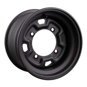 Farm: Whites ATV/UTV Steel Rim 12x7 Polaris Front & Rear 4/156 +12.7 - Black