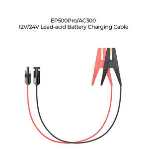 Generators: BLUETTI 12V/24V LEAD ACID BATTERY CHARGING CABLE FOR AC300/EP500P