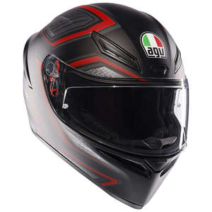 Motorcycle Road Helmets: AGV K1 S [SLING MATT BLACK/RED]