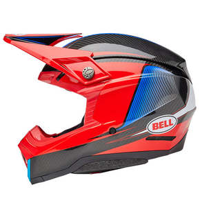Motocross Helmets: Bell MOTO-10 SPHERICAL Evade Red/Black