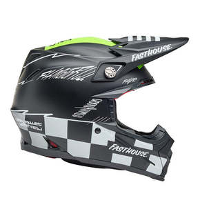Motocross Helmets: Bell MOTO-9S FLEX Fasthouse Smoke Bomb Blk/Hi-Viz Yel