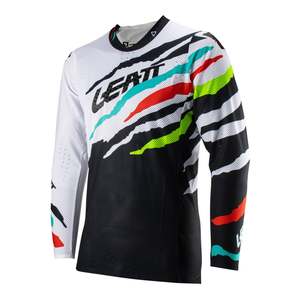 Motocross Jerseys Jackets: Leatt 2023 5.5 UltraWeld Jersey - Tiger