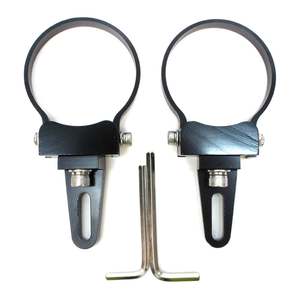 Whites LED Light Bar Tube Mount Brackets 3" Pair (76.2mm)