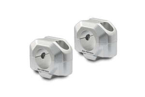 HANDLEBAR BAR RISER SW MOTECH 28MM HANDLEBARS SILVER BENELLI HONDA KTM MOTO GUZZ&hellip;