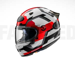 Arai Quantic Full Face Helmet - Face Red Large