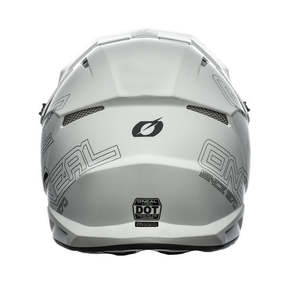 Motocross Helmets: O'Neal 3SRS FLAT Helmet - White
