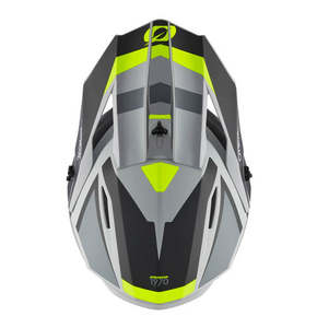 Motocross Helmets: O'Neal Youth 1SRS STREAM Helmet - Black/Neon Yellow