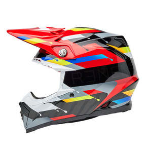 Motocross Helmets: Bell MOTO-9S FLEX Renen Nova Gloss Black/Red
