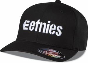 Hats Caps Beanies: ETNIES CORPORATE 3 FLEXFIT CAP YOUTH [BLACK/WHITE] OS
