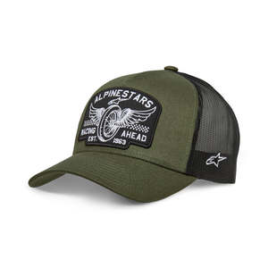 Hats Caps Beanies: Alpinestars Trucker Hat Heritage Patch Military/Black