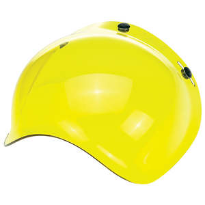 Motorcycle Helmet Parts: BILTWELL GRINGO/UNIVERSAL BUBBLE VISOR ANTIFOG [YELLOW]