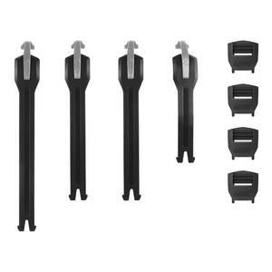 Motorcycle Boot Parts: Leatt Strap Kit 6.5 - Black 4-Pcs