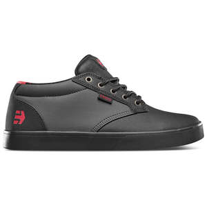 Adult Footwear: ETNIES JAMESON MID CRANK MTB FLAT SHOES [BLACK/DARK GREY/RED]