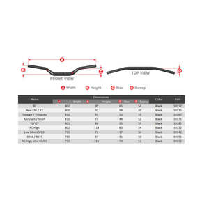 Handlebars Mounts: SCAR Handlebars O2 1 1/8' Colour