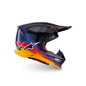 Motocross Helmets: Alpinestars Supertech S-M10 Black Hole LE MX Helmet Black Burst Gloss