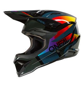 Motocross Helmets: O'Neal 2026 Youth 1SRS RC Helmet - Black/Multi