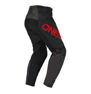 Motocross Pants: O'Neal ELEMENT Racewear Pant - Black/Grey/Red