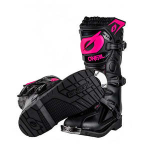 Motocross Boots: O'Neal Women's RIDER PRO Boot - Black/Pink