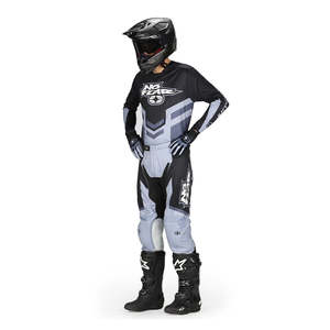 No Fear Elektron Blackout MX Jersey - Black/White