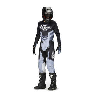 No Fear Youth Elektron Blackout MX Jersey Black/White
