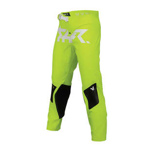 Motocross Pants: THOR PANTS SPORT YOUTH RIOT WHITE/ACID