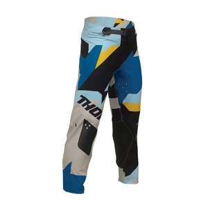 Motocross Pants: THOR PANTS SPORT YOUTH BRAVE BLUE