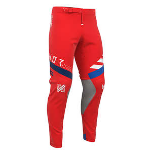Motocross Pants: THOR MX PANT SPORTMODE SYNTH RED