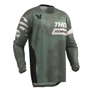 Motocross Jerseys Jackets: THOR MX JERSEY LAUNCHMODE BLEACH BLACK/CAMO