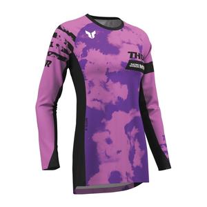 Motocross Jerseys Jackets: THOR JERSEY WOMEN LAUNCHMODE BLEACH BLK/ORG