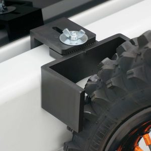 Stands Ramps: TIRE WEDGE WHEEL GUIDE HOLDER - MOTOR/MOUNTAIN BIKE DESIGNED TO STOP FRONT TIRE SLIDING IN TRANSPORT