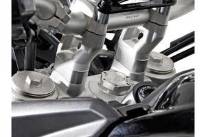 HANDLEBAR BAR RISER SW MOTECH 28MM HANDLEBARS SILVER TRIUMPH TIGER XC XR XRX XCA EXPLORER