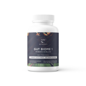 Featured For Home Page: Raw Nutrients Gut Biome 1 Probiotic 50 Billion