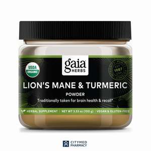 Gaia Herbs Pro: GaiaPro Lion’s Mane & Turmeric Powder (formerly Mind Spring™)