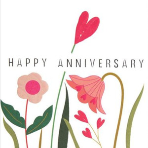 Products: Happy Anniversary Floral Card