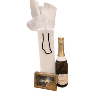 Cecilia Brut with V H Chocolates