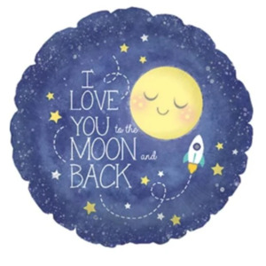 I Love You To The Moon And Back Helium Balloon