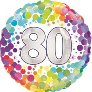 Florist Hororata: 80th Birthday balloon