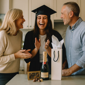 Graduation Flowers And Gifts Christchurch: Moet & Chandon Champagne and Chocolate Giftset