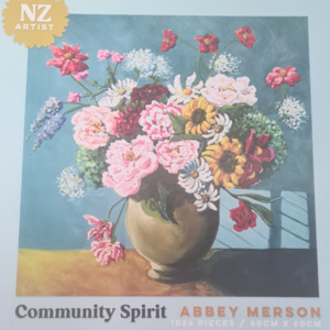 Flowers Christchurch: Abbey Merson Vase of Flowers Jigsaw