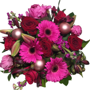 Products: Hot Cerise Christmas Bouquet